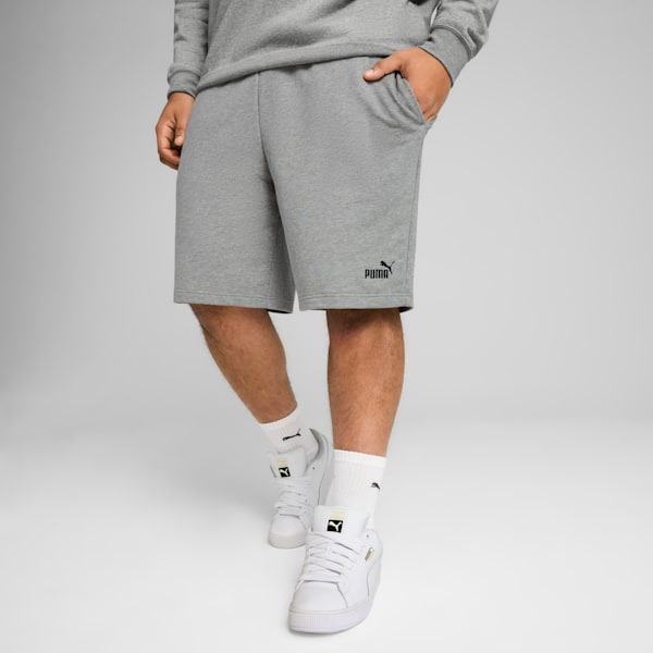Essentials No. 1 Logo Men's 10" Shorts, Medium Gray Heather, extralarge